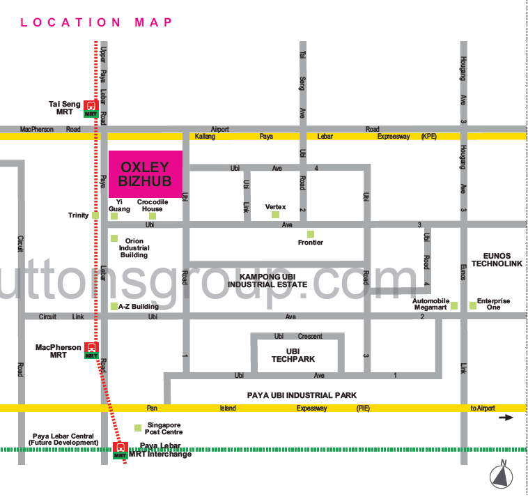 Oxley BizHub LocationMap