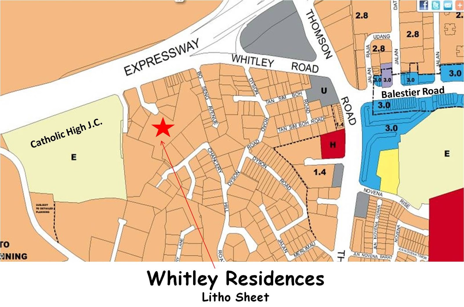 the-whitley-residences map