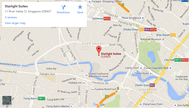 starlight suites gooogle map