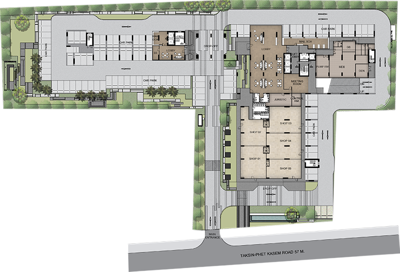 Ideo Sathorn-Thaphra Site Plan