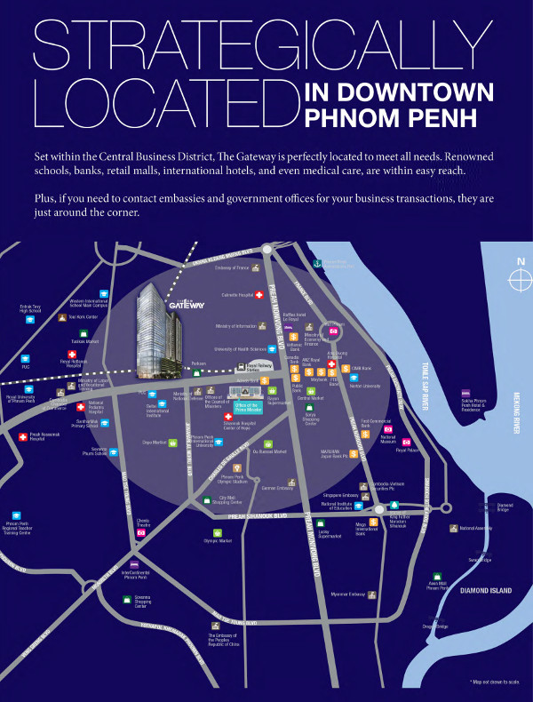 The Gateway Cambodia Location Map