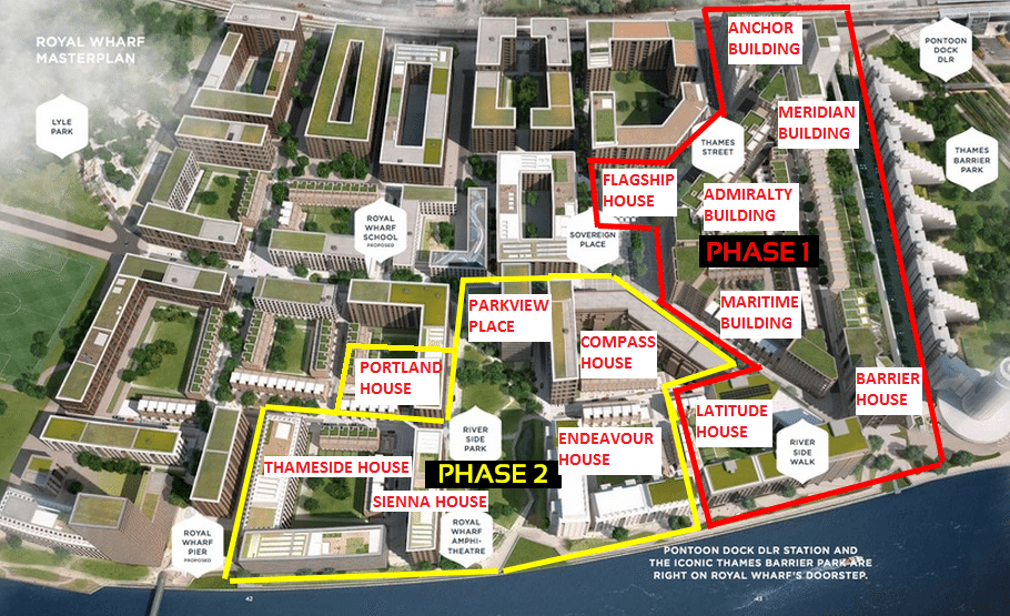 Royal Wharf Phase Two Site Plan