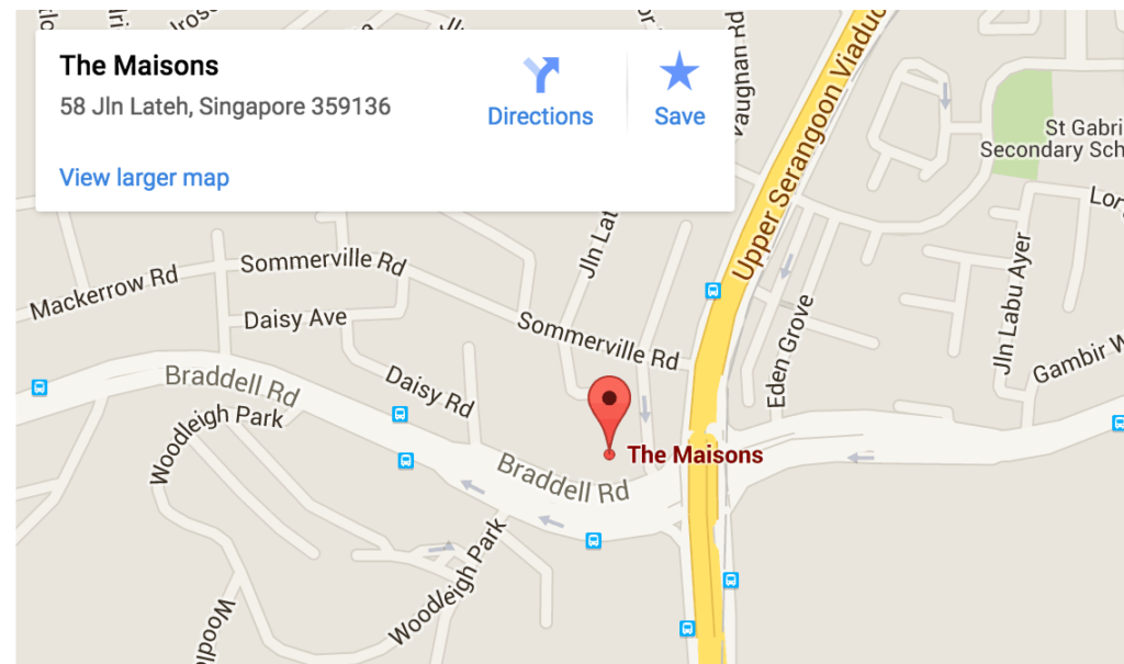 The Maison google Map