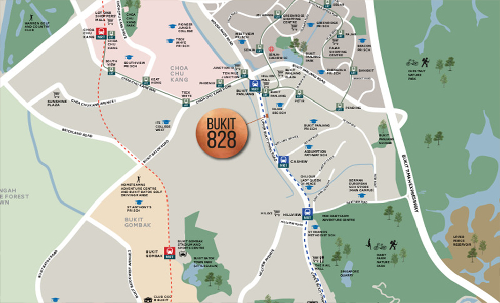 Bukit 828 Location