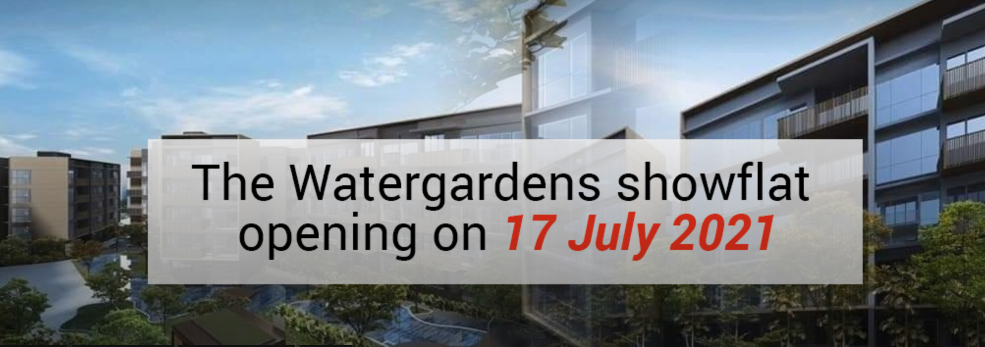 the watergardens showflat opening