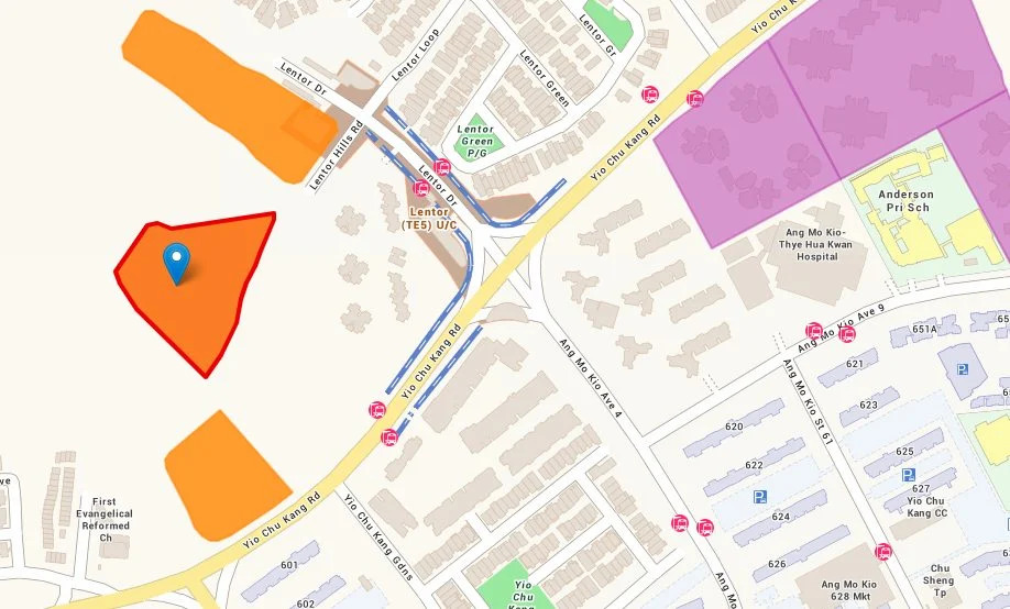 Lentor-Hill-Residences-Location-Map